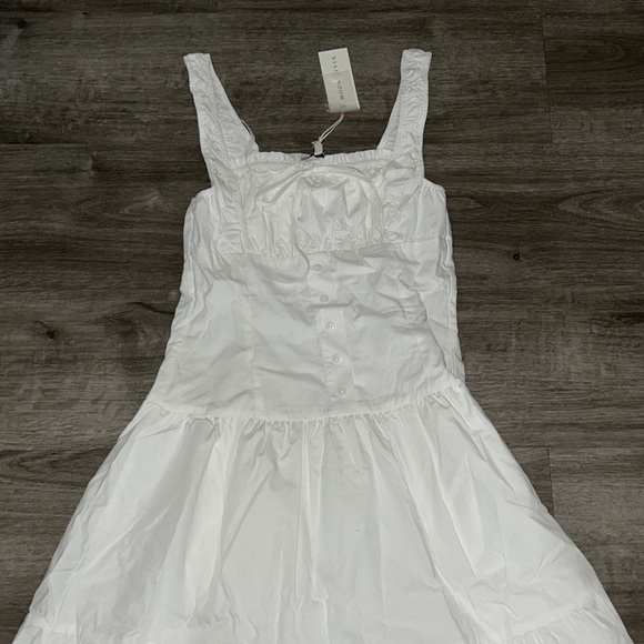 Moon River Corset Top Button Down Tiered Maxi Dress - Picture 5 of 11